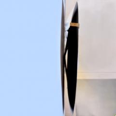 Italian Contemporary Large Concave and Curved Blu Mirror - 4612864