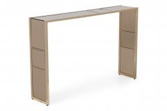 Italian Contemporary Smoked Mirror Console Table - 4652436