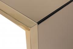 Italian Contemporary Smoked Mirror Console Table - 4652438