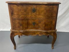 Italian Continental 19th Century 2 Drawer Chest Commode Nightstand Parquetry - 2781050