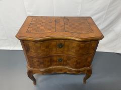 Italian Continental 19th Century 2 Drawer Chest Commode Nightstand Parquetry - 2781055