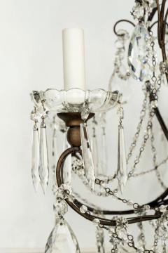 Italian Crystal Giltwood and Iron Chandelier - 2467069