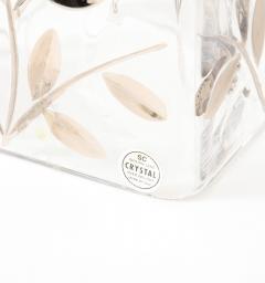 Italian Crystal Waste Basket and Tissue Cover - 2951585