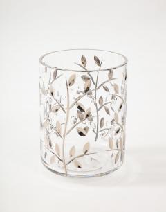 Italian Crystal Waste Basket and Tissue Cover - 2951589