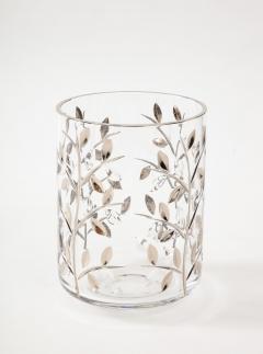 Italian Crystal Waste Basket and Tissue Cover - 2951590