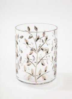 Italian Crystal Waste Basket and Tissue Cover - 2951591