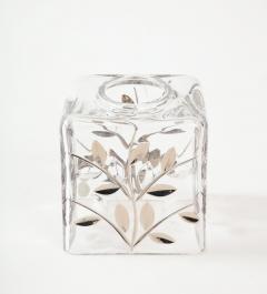 Italian Crystal Waste Basket and Tissue Cover - 2951598