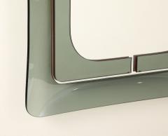 Italian Curved Smoked Glass Wall Mirror circa 1970 - 4783823