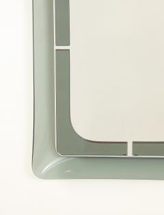 Italian Curved Smoked Glass Wall Mirror circa 1970 - 4783855