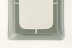 Italian Curved Smoked Glass Wall Mirror circa 1970 - 4783870