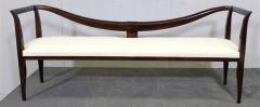 Italian Dark Brown Mahogany Long Bench or Settee In The Style Emilio Lancia - 2294262