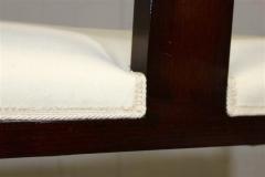 Italian Dark Brown Mahogany Long Bench or Settee In The Style Emilio Lancia - 2294264