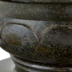 Italian Dark Green Serpentine Marble Pedestal Column - 4585357