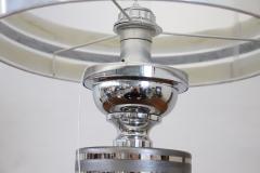 Italian Design Ceramic and Chromed Metal Table Lamp 1970s - 4115533