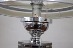 Italian Design Ceramic and Chromed Metal Table Lamp 1970s - 4115537