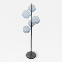 Italian Design Chromed metal and Glass Floor Lamp by Gino Sarfatti 1960s - 3409412