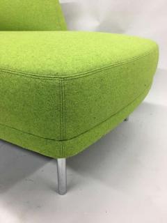 Italian Design Mid Century Modern Style Moss Green Sofa Love Seat and Bench - 1746289