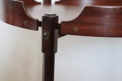 Italian Design Mid Century Round Bar Cart in Teak 1950s - 3291863