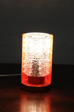 Italian Design Murano Glass and Orange Metal Table Lamp by Barovier 1950s - 2852442