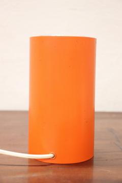 Italian Design Murano Glass and Orange Metal Table Lamp by Barovier 1950s - 2852443