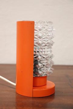 Italian Design Murano Glass and Orange Metal Table Lamp by Barovier 1950s - 2852444