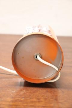 Italian Design Murano Glass and Orange Metal Table Lamp by Barovier 1950s - 2852445