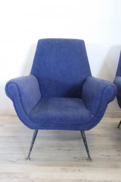 Italian Design Pair of Armchairs by Gigi Radice for Minotti 1950s - 3346327