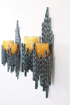 Italian Design Pair of Brutalist Wall Lights or Sconces by Marcello Fantoni - 3262589
