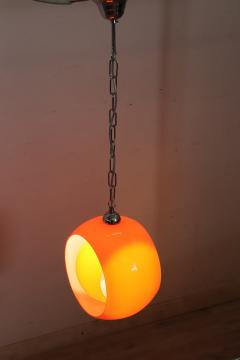 Italian Design Pendant Lamp in Orange Murano Glass by Carlo Nason 1960s - 4194997