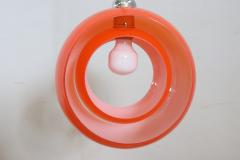 Italian Design Pendant Lamp in Orange Murano Glass by Carlo Nason 1960s - 4195001