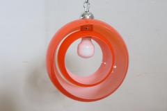 Italian Design Pendant Lamp in Orange Murano Glass by Carlo Nason 1960s - 4195004