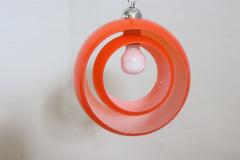 Italian Design Pendant Lamp in Orange Murano Glass by Carlo Nason 1960s - 4195005