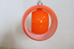 Italian Design Pendant Lamp in Orange Murano Glass by Carlo Nason 1960s - 4195006