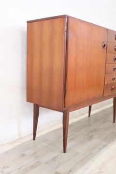 Italian Design Two Colours Long Sideboard in Teak Veneer 1960s - 3407917