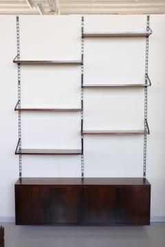 Italian Design Wooden Bookcase with Storage 1960s - 4063503