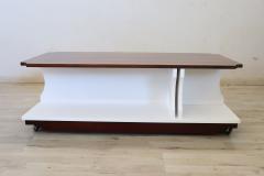 Italian Design Wooden Coffee Table 1970s RESTORED - 4292329