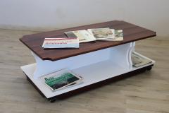 Italian Design Wooden Coffee Table 1970s RESTORED - 4292333