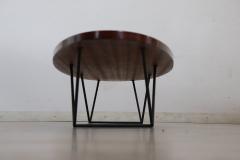 Italian Design Wooden Oval Long Coffee Table 1960s - 4063428