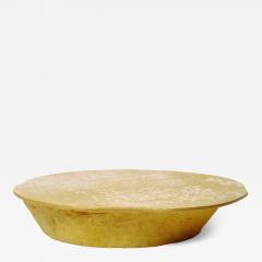 Italian Designer Modern Organic Texture Customizable Mustard Yellow Coffee Table - 4269396