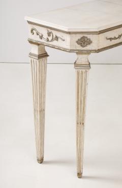 Italian Directoire Carved and Painted Console Table circa 1810 - 3757103