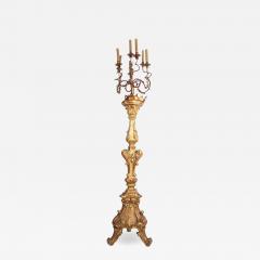 Italian Early 18th Century Giltwood Torchiere or Floor Lamp 1720 - 1602810