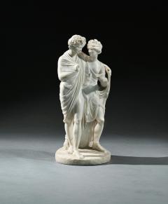 Italian Early 19th Century Marble Group of Bacchus and Ariadne After the Antique - 3278590