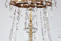 Italian Early 19th c Gilt and Crystal Chandelier - 3924216