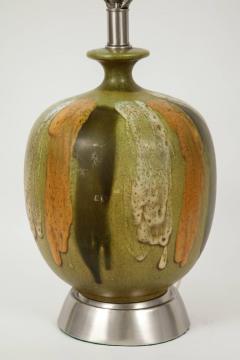 Italian Earthtone Glazed Ceramic Lamps - 842833