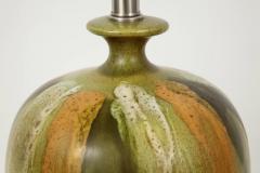 Italian Earthtone Glazed Ceramic Lamps - 842835