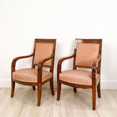 Italian Egyptian Revival Armchairs Circa 1820 A Pair - 2003569