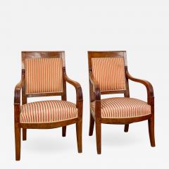 Italian Egyptian Revival Armchairs Circa 1820 A Pair - 2003939