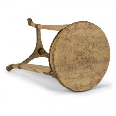 Italian Empire Burl Maple Side Table - 2084465
