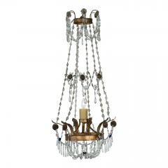 Italian Empire Crystal Single Light Chandelier - 2763084