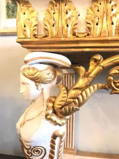 Italian Empire White Painted and Parcel Gilt Console Table circa 1825 - 3007788